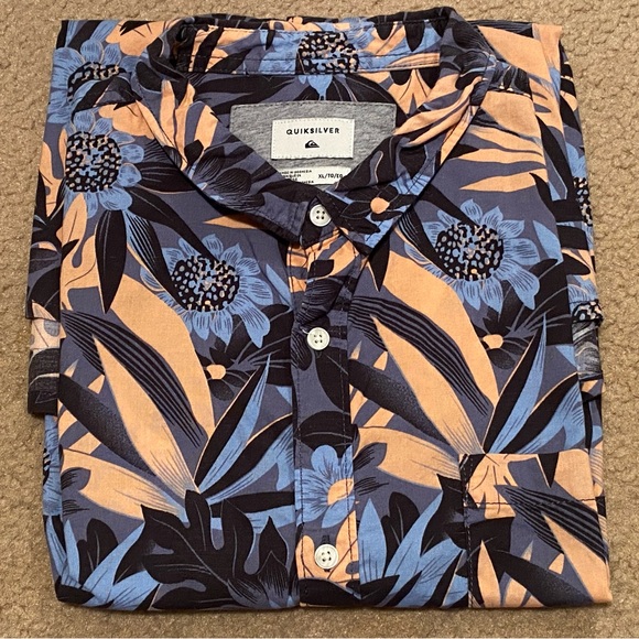 Quiksilver Shirts Mens Quicksilver Button Down Shirt Hawaiin Print